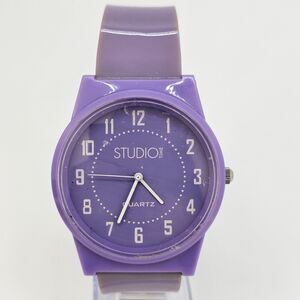 Studio Women's Watch 40MM Lavender Dial Lavender Plastic Bands New Battery